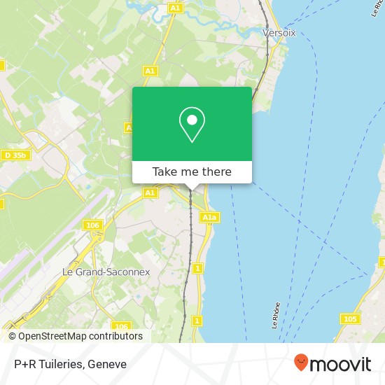 P+R Tuileries map
