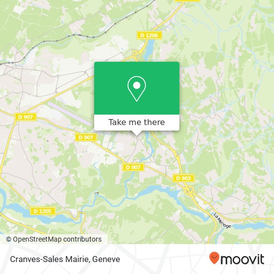 Cranves-Sales Mairie map