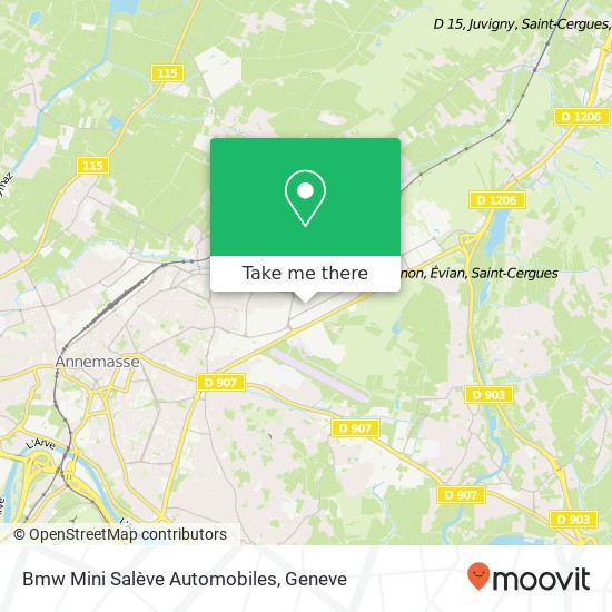 Bmw Mini Salève Automobiles map