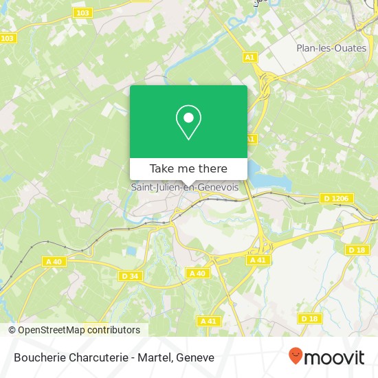 Boucherie Charcuterie - Martel map