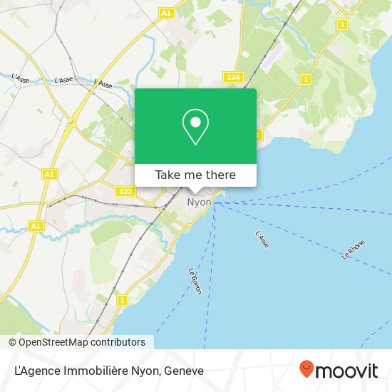 L'Agence Immobilière Nyon map