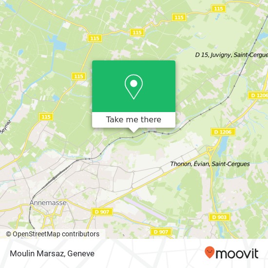 Moulin Marsaz map
