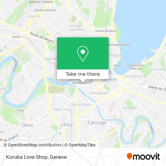 Koruba Love Shop map