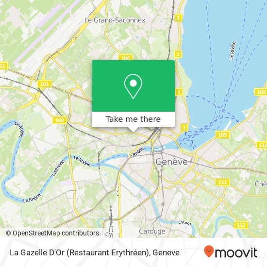 La Gazelle D'Or (Restaurant Erythréen) map