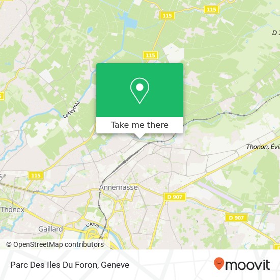 Parc Des Iles Du Foron map