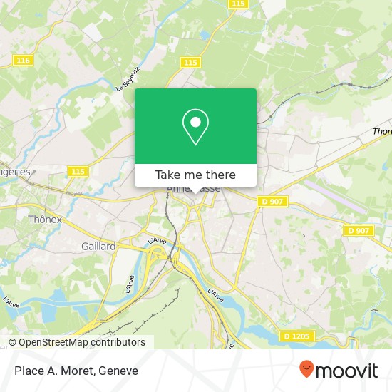 Place A. Moret Karte