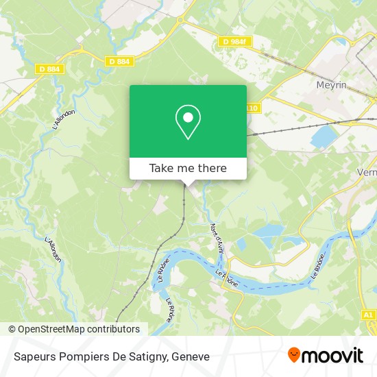 Sapeurs Pompiers De Satigny map