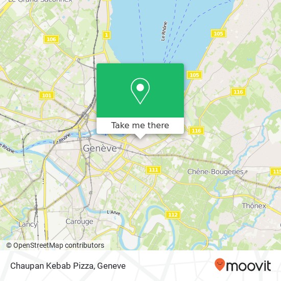 Chaupan Kebab Pizza map