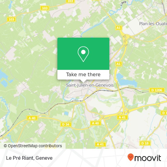 Le Pré Riant map