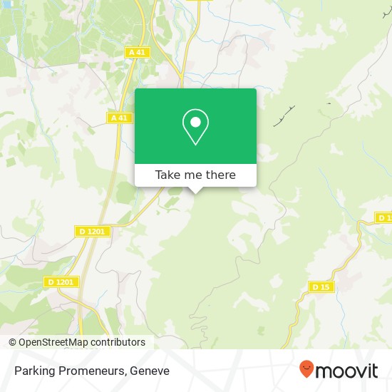 Parking Promeneurs map