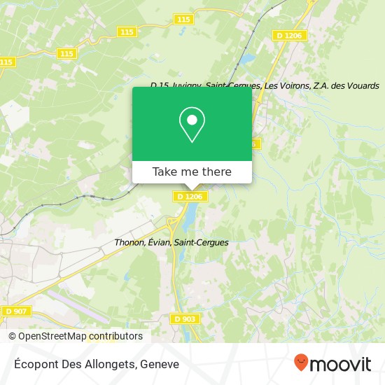 Écopont Des Allongets map