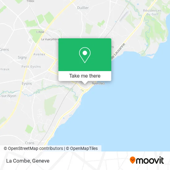 La Combe map