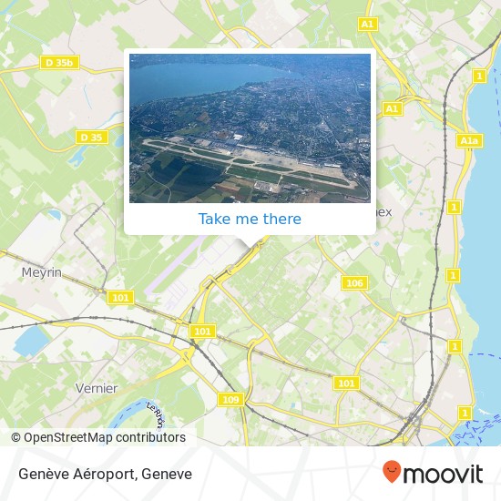 Genève Aéroport Karte