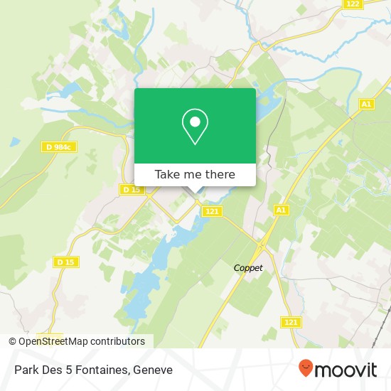 Park Des 5 Fontaines map