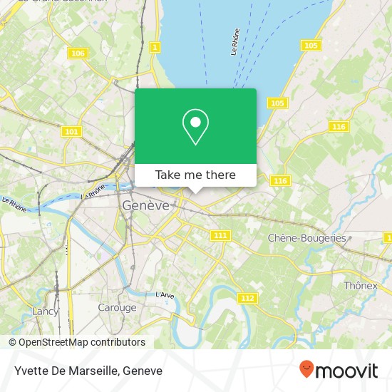 Yvette De Marseille map