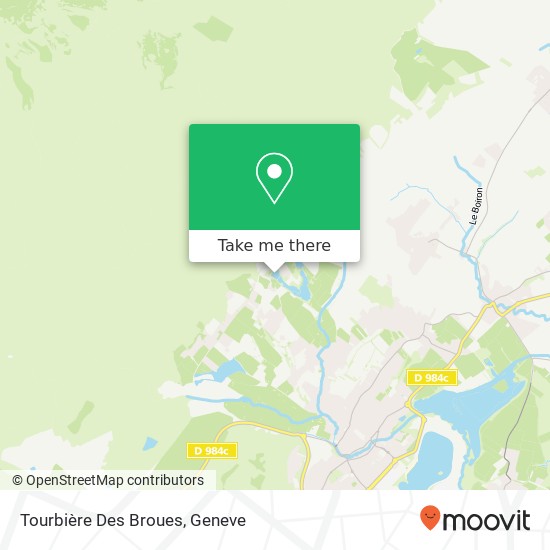 Tourbière Des Broues map