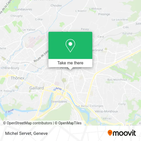 Michel Servet map