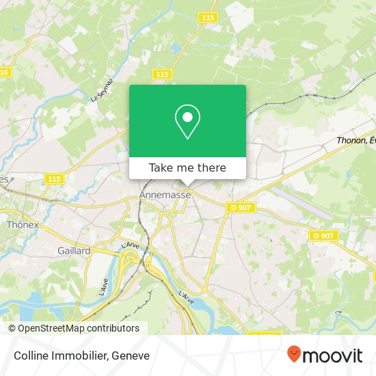 Colline Immobilier map