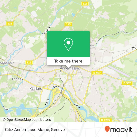 Citiz Annemasse Mairie map