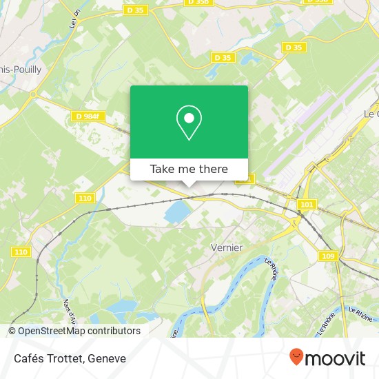 Cafés Trottet map