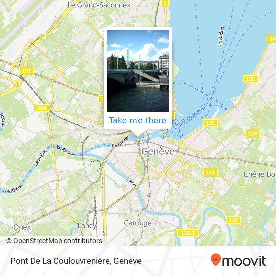 Pont De La Coulouvrenière map