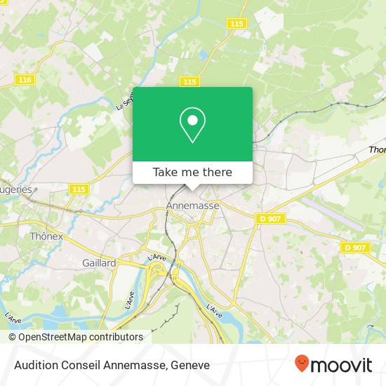 Audition Conseil Annemasse map