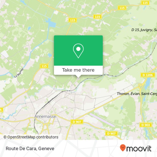 Route De Cara map