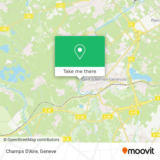 Champs D'Aire map