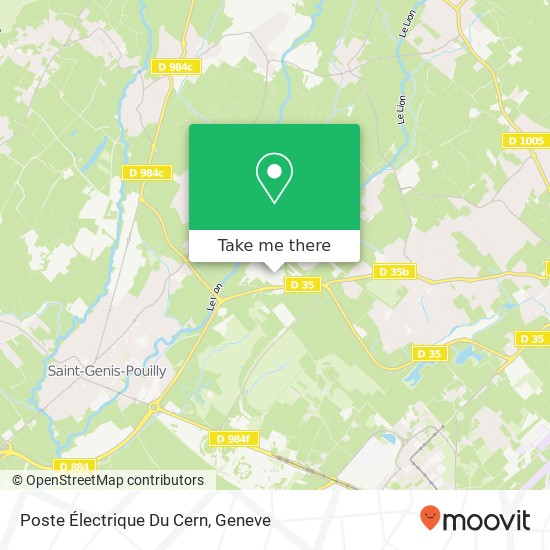 Poste Électrique Du Cern map