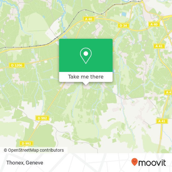 Thonex map