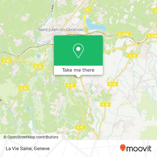 La Vie Saine map