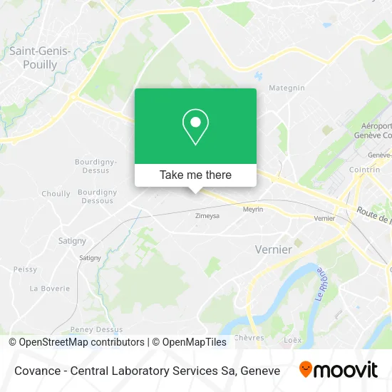 Covance - Central Laboratory Services Sa map