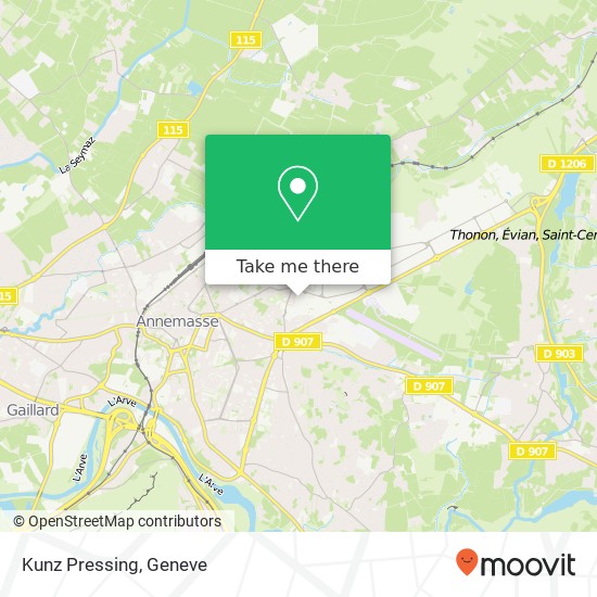 Kunz Pressing map