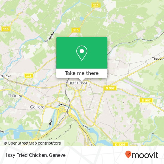 Issy Fried Chicken map