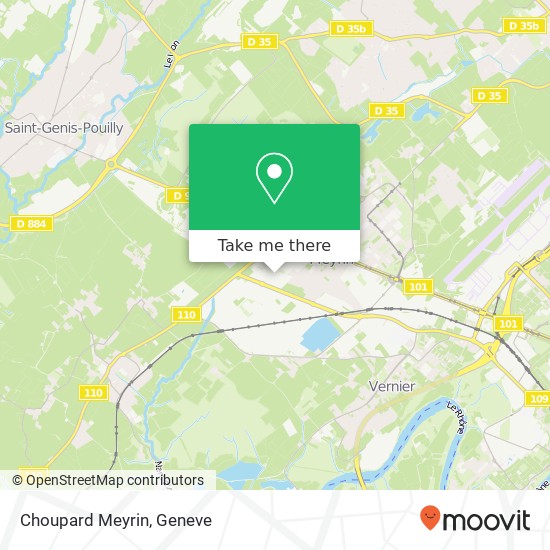 Choupard Meyrin map