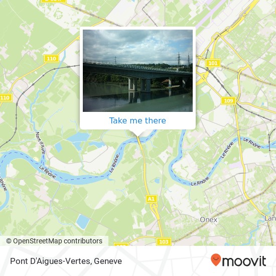 Pont D'Aigues-Vertes Karte