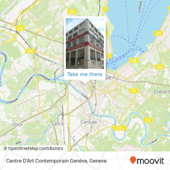 Centre D’Art Contemporain Genève Karte