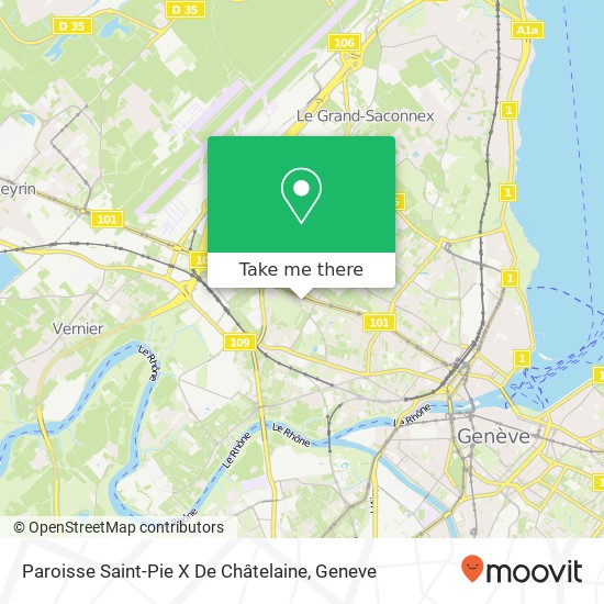 Paroisse Saint-Pie X De Châtelaine map