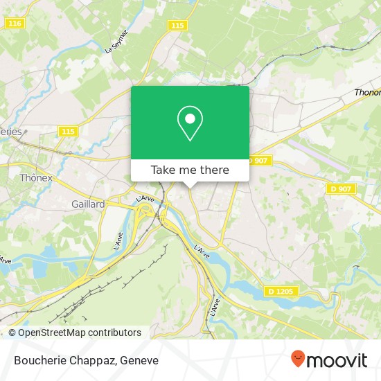 Boucherie Chappaz map