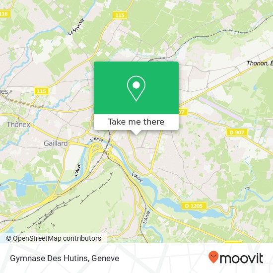 Gymnase Des Hutins map