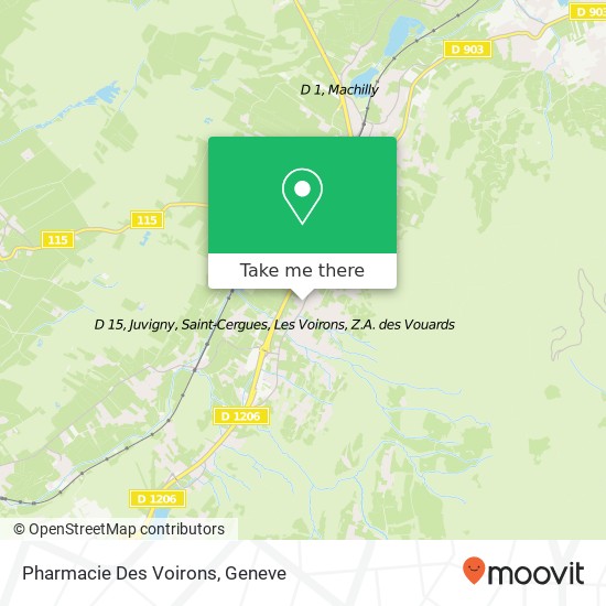 Pharmacie Des Voirons map