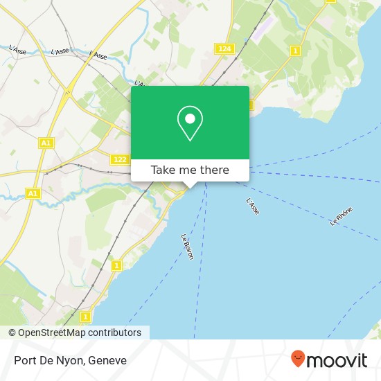 Port De Nyon Karte