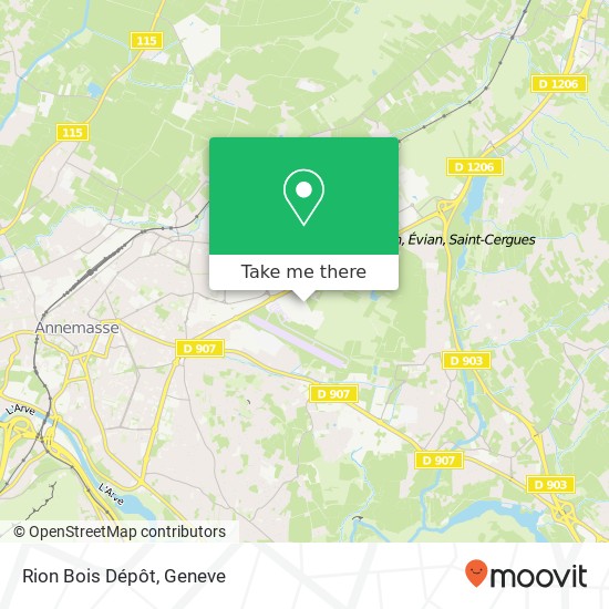 Rion Bois Dépôt Karte
