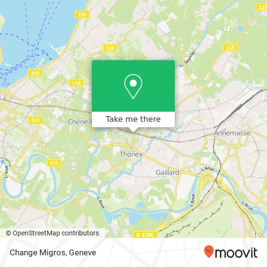 Change Migros map