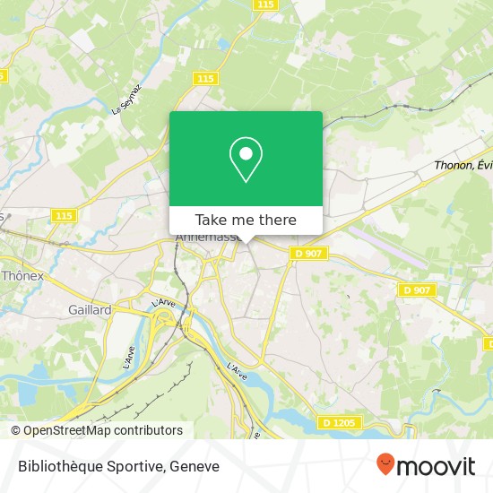 Bibliothèque Sportive map