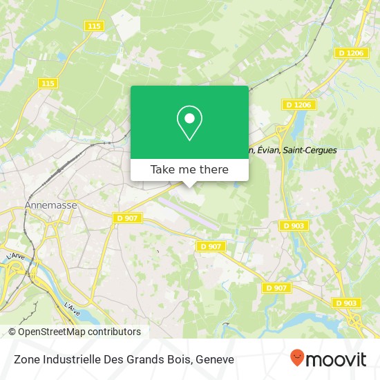 Zone Industrielle Des Grands Bois map