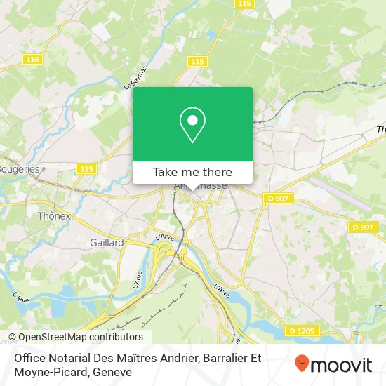 Office Notarial Des Maîtres Andrier, Barralier Et Moyne-Picard Karte