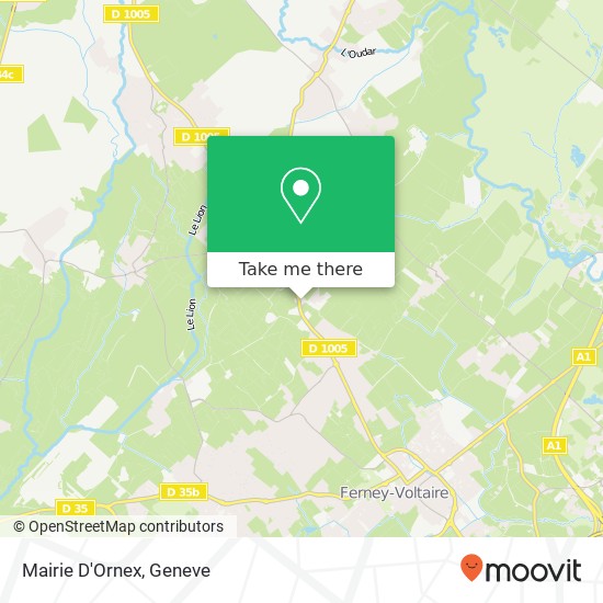 Mairie D'Ornex map
