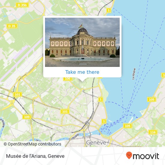 Musée de l'Ariana map