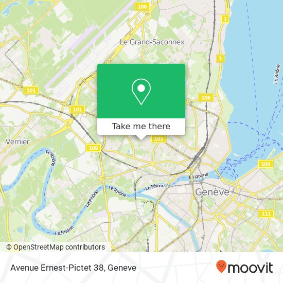 Avenue Ernest-Pictet 38 map